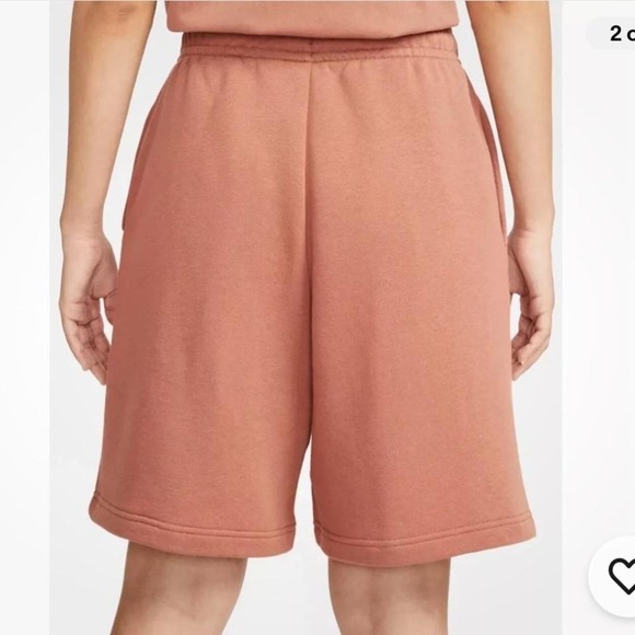NIKE | Women's Sportswear Essential Collection Fleece High-Rise Shorts - Picture 2 of 6